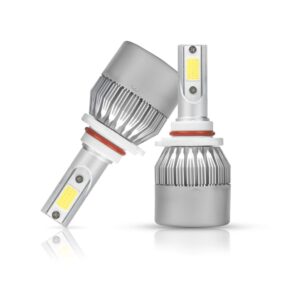 Biroller BRC6H05 C6 H9005 COB LED Headlight Bulb 3800LM 6000K Car Headlamp Conversion Kit for Bike, Cars and Motorcycle (36W, Set Of 2)